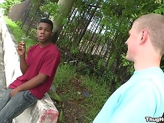 AnyGayPorn Ebony Queer Moans Loudly While Getting His Butt Drilled